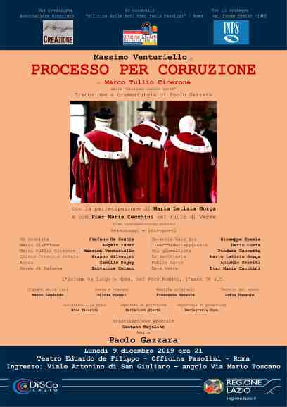 locandina processo per corruzione